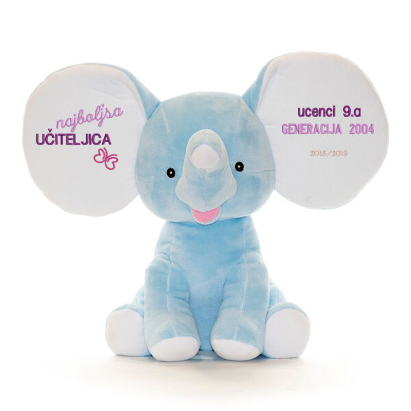 darilo učitelju - Uhasti modri slonček  Thumbnail