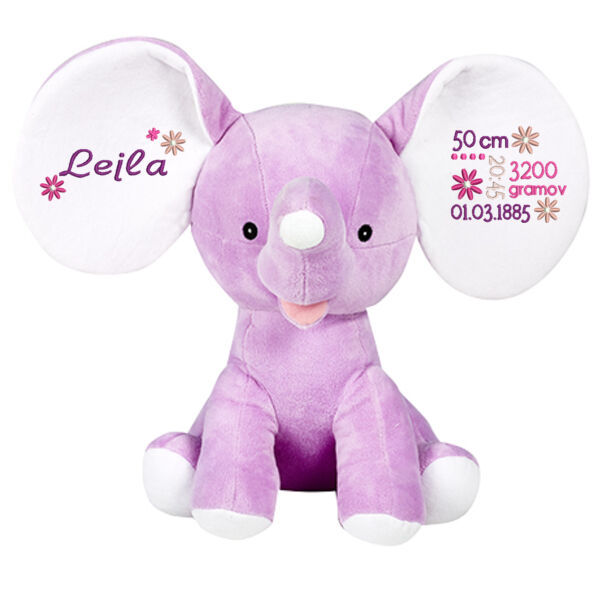 Nasmejan - Uhasti roza slonček Thumbnail