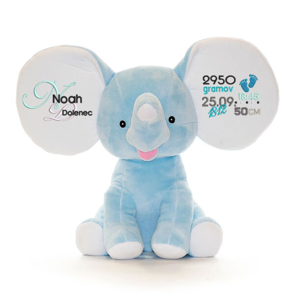 Ob rojstvu - Uhasti modri slonček  Thumbnail