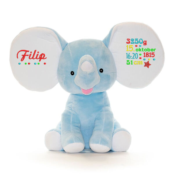 vesel slonček - Uhasti  modri slonček  Thumbnail